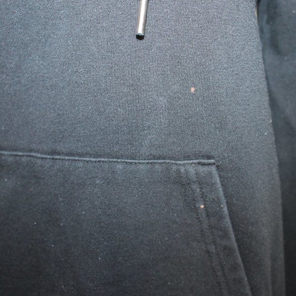 VOLCOM Black Hoodie Size Small "VOLCOM STONE" Logo Drawstring Pocket Long Sleeve - Picture 13 of 14